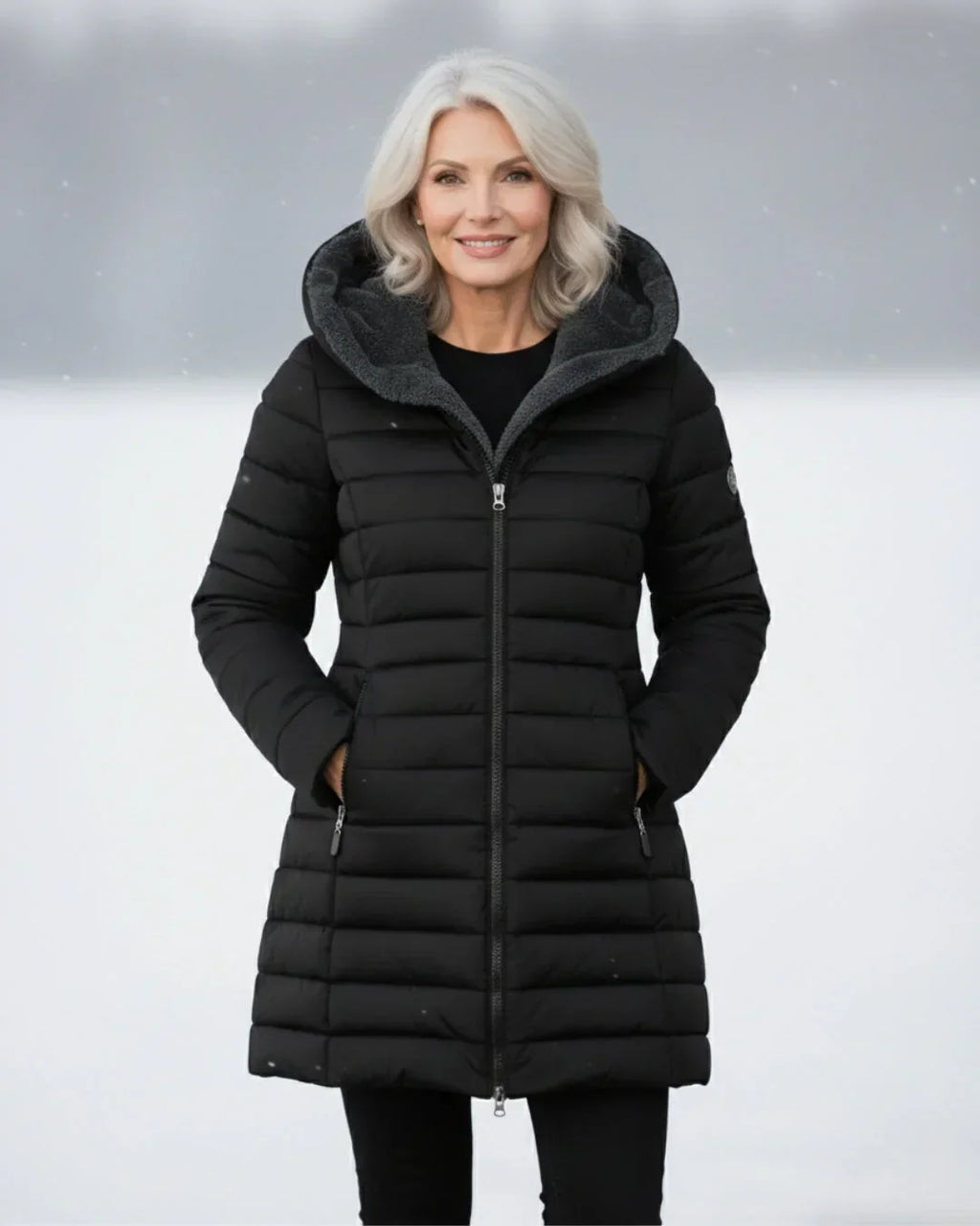 Damen Wintermantel Greta – Gesteppt, wasserabweisend, lang
