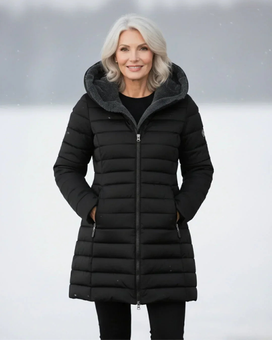 Damen Wintermantel Greta – Gesteppt, wasserabweisend, lang