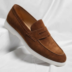 Herren Loafer Felix – Wildleder, Penny-Detail, Komfortabel