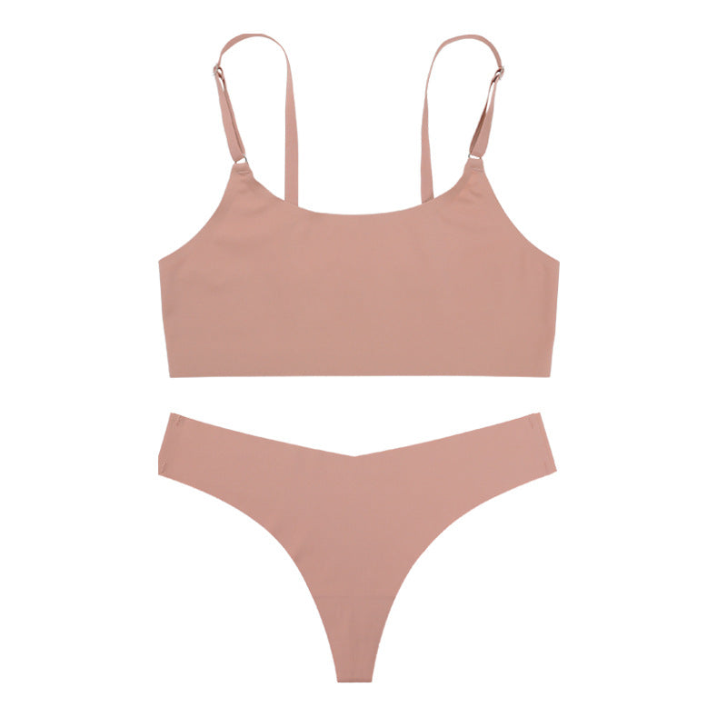 Damen Wäsche-Set Emma – Ice Silk nahtlos, BH und Slip