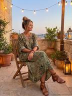 Damen Midikleid Mira – Oversized Schnitt mit Knöpfen und Taschen