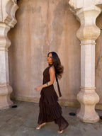 Damen Maxikleid Lina – Langes Abendkleid mit Reißverschluss