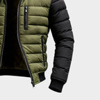 Herren Steppjacke Paul – Moderner Look, Kontrastärmel, winddicht