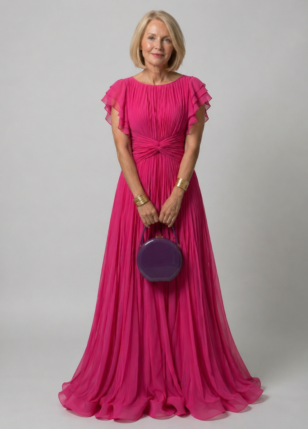 Belle & Julia Violet & Grace Vestido de Noche Plisado para Mujer