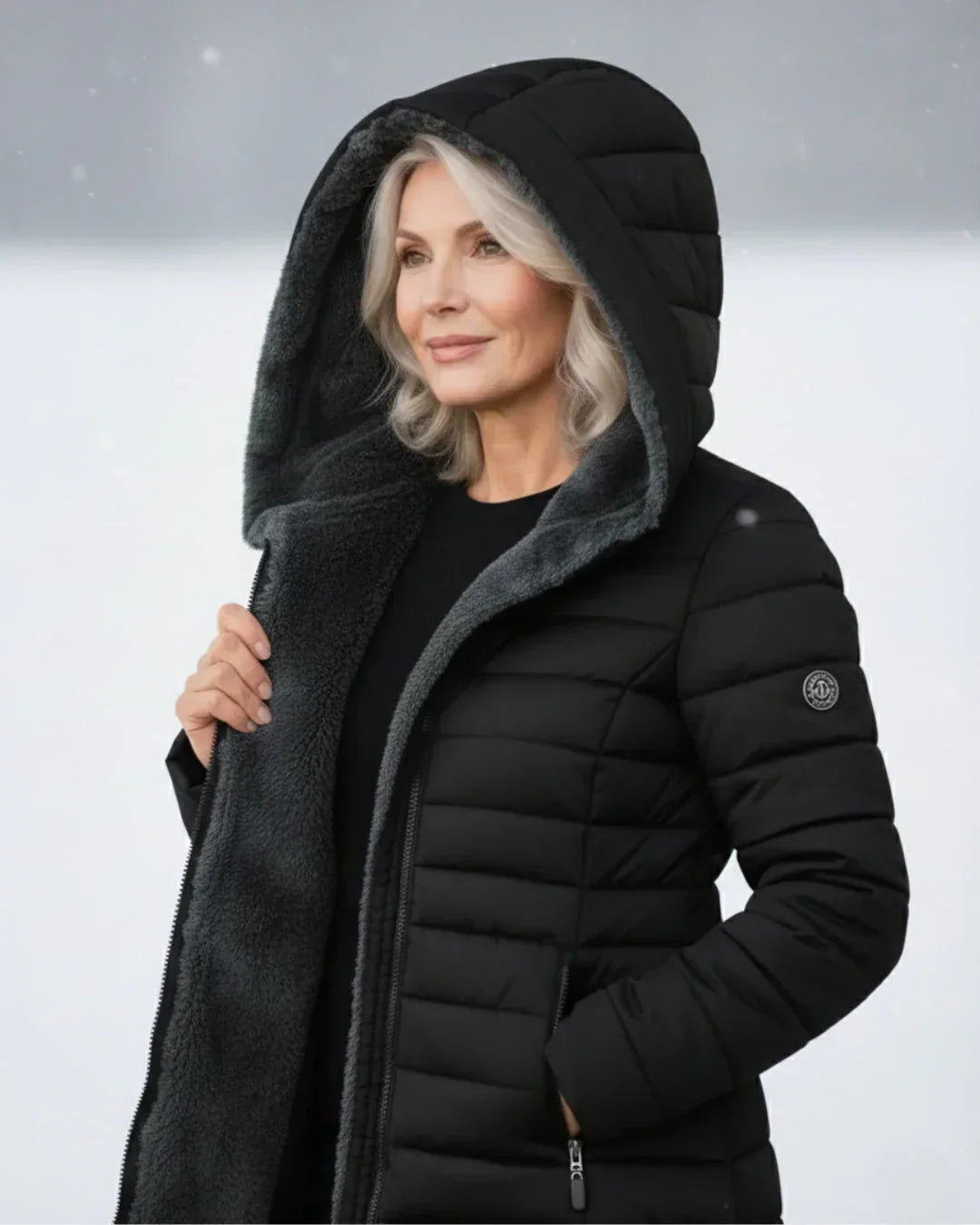 Damen Wintermantel Greta – Gesteppt, wasserabweisend, lang