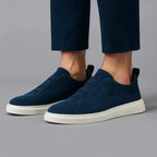 Herren Slip-On Wildlederschuhe Paul – Elegant, cremefarbene Sohle