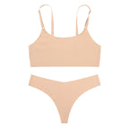 Damen Wäsche-Set Emma – Ice Silk nahtlos, BH und Slip