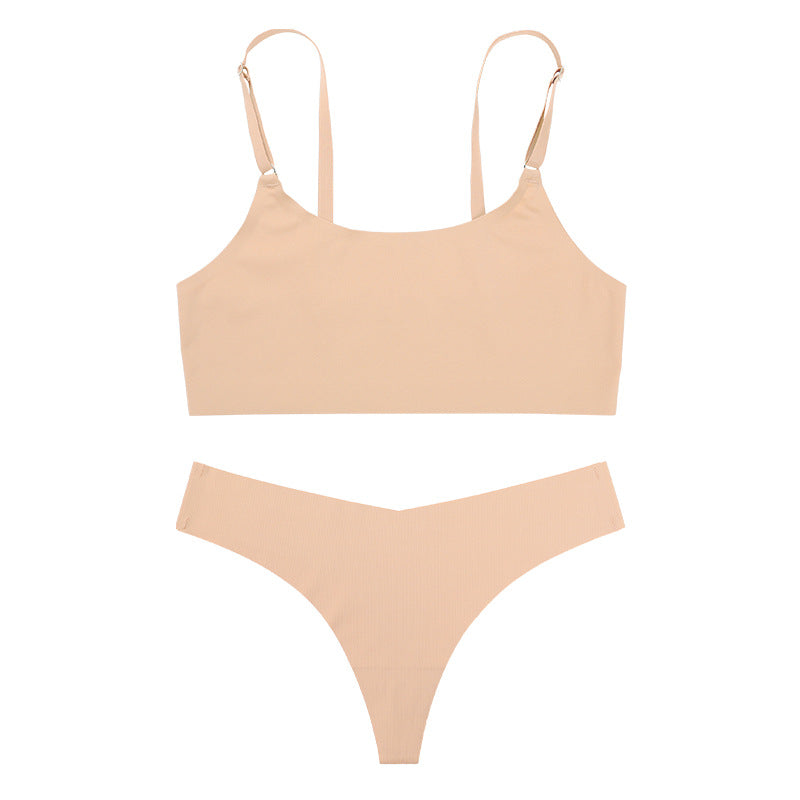 Damen Wäsche-Set Emma – Ice Silk nahtlos, BH und Slip