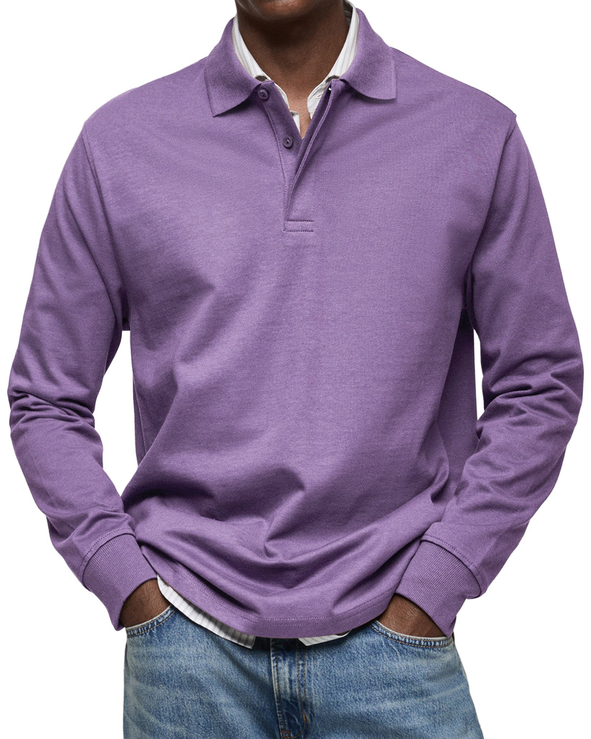 Herren Poloshirt langarm Felix – Eleganter Schnitt, zeitlos