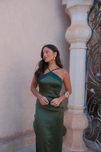 Damen Abendkleid grün – Eleganter Schnitt, weiches Material