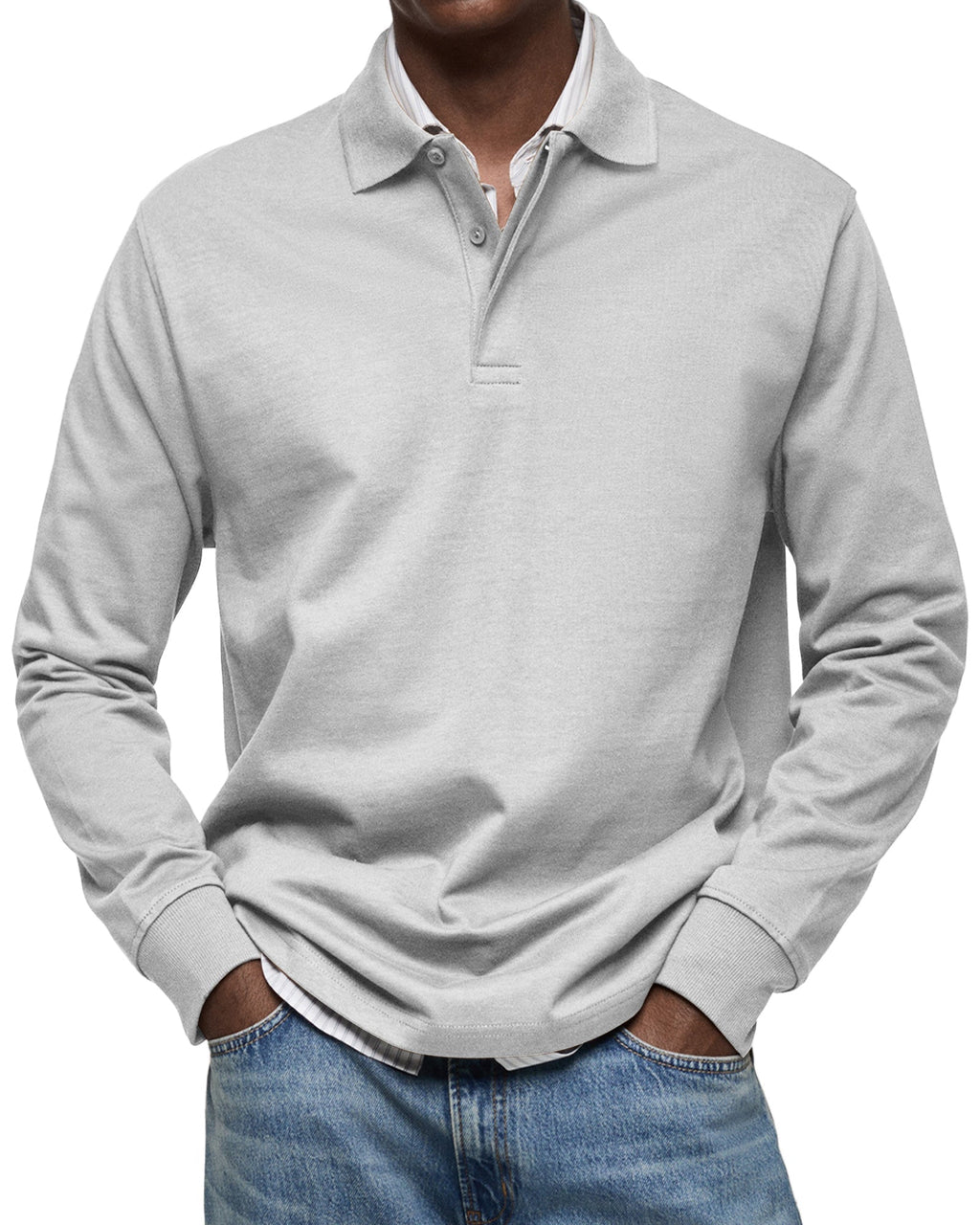 Herren Poloshirt langarm Felix – Eleganter Schnitt, zeitlos