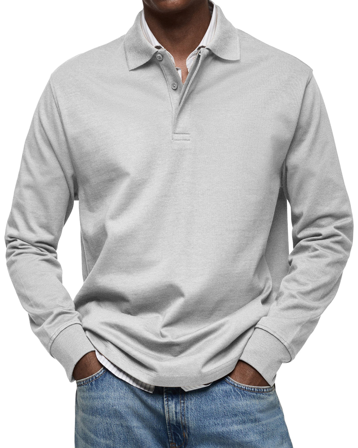 Herren Poloshirt langarm Felix – Eleganter Schnitt, zeitlos