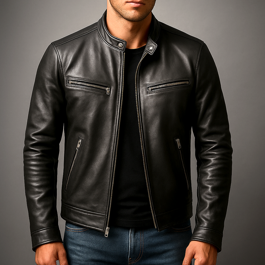 Herren Lederjacke Paul – Vintage Echtleder, robust