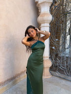 Damen Abendkleid grün – Eleganter Schnitt, weiches Material