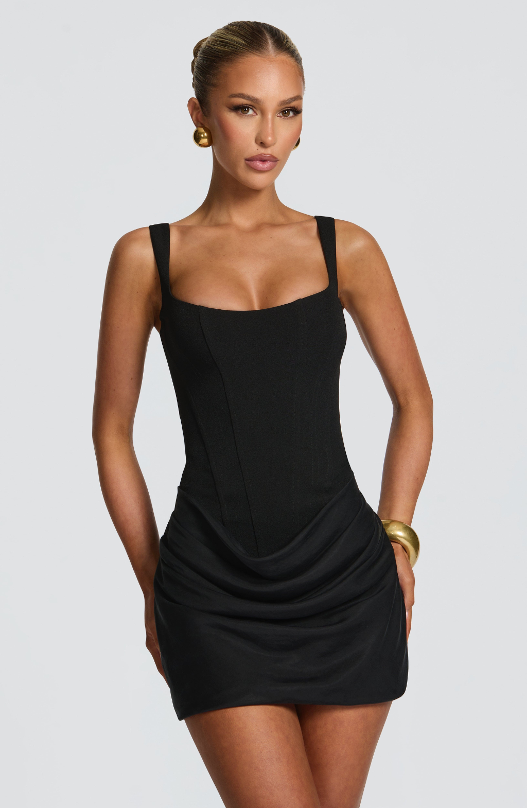 Damen Minikleid Emma – Tailliert, drapiert, elegant