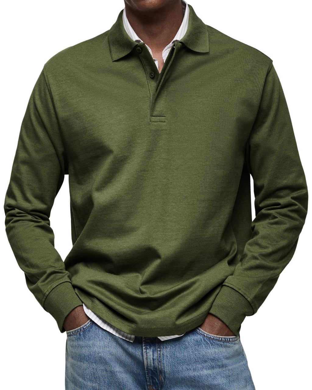 Herren Poloshirt langarm Felix – Eleganter Schnitt, zeitlos
