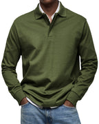 Herren Poloshirt langarm Felix – Eleganter Schnitt, zeitlos