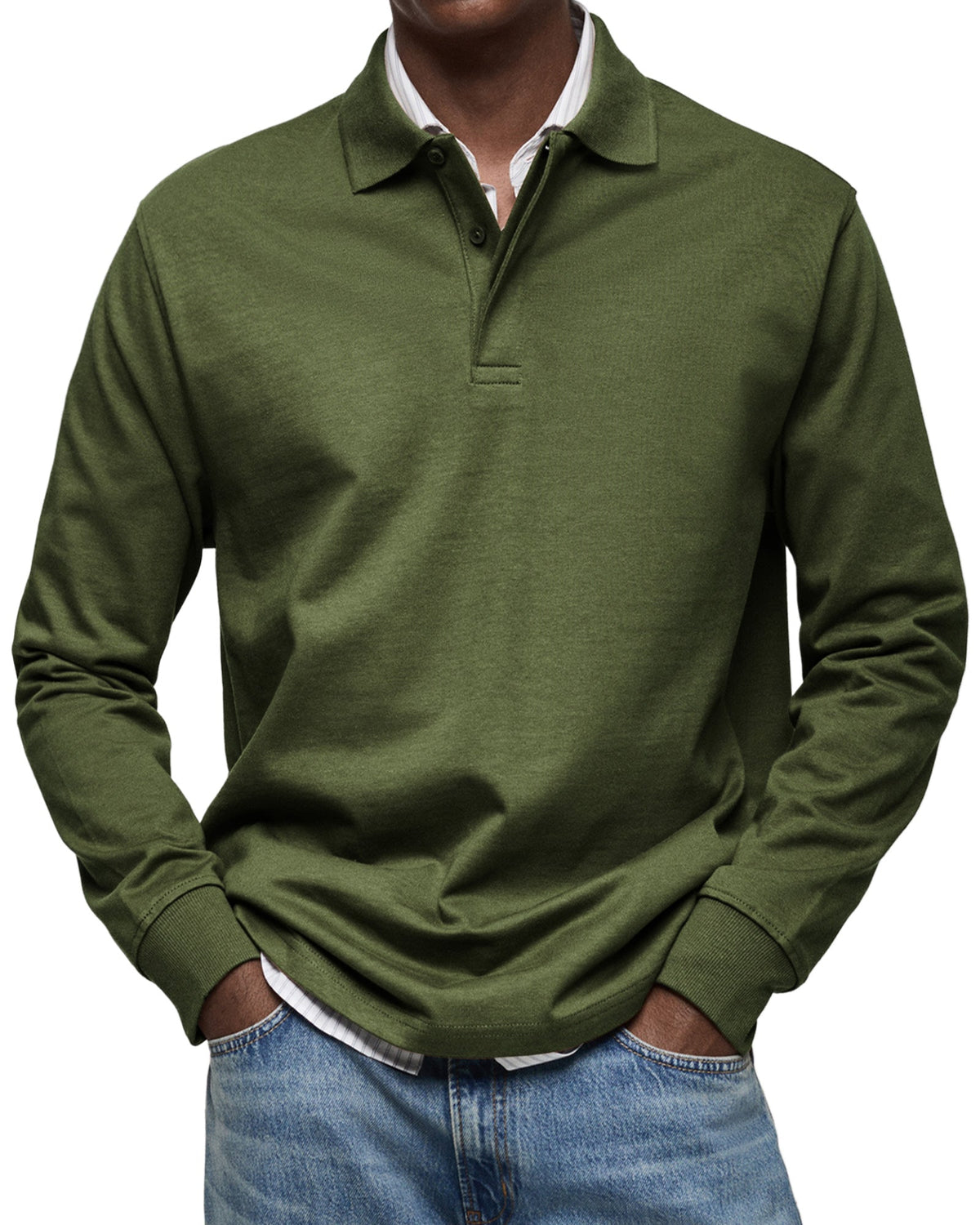 Herren Poloshirt langarm Felix – Eleganter Schnitt, zeitlos