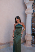 Damen Abendkleid grün – Eleganter Schnitt, weiches Material