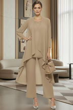 Damen 3er Set Gina – Cardigan, Shirt & Hose, vielseitig