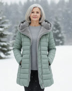 Damen Wintermantel Greta – Gesteppt, wasserabweisend, lang