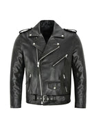Damenleder-Jacke Lena – Biker Style, Reißverschlüsse, klassisch