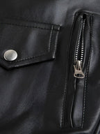 Damenleder-Jacke Lena – Biker Style, Reißverschlüsse, klassisch