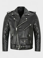 Damenleder-Jacke Lena – Biker Style, Reißverschlüsse, klassisch