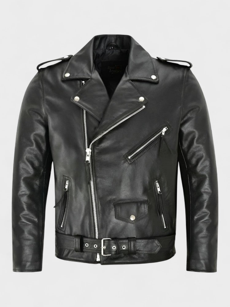 Damenleder-Jacke Lena – Biker Style, Reißverschlüsse, klassisch