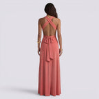 Damen Maxikleid Lina – Wickeldesign, vielseitig bindbar, für Hochzeiten