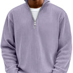 Herren Pullover Jonas – Halbreißverschluss, strukturiert elegant