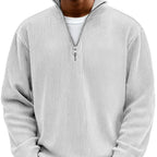 Herren Pullover Jonas – Halbreißverschluss, strukturiert elegant