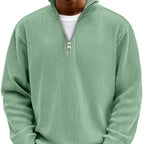 Herren Pullover Jonas – Halbreißverschluss, strukturiert elegant