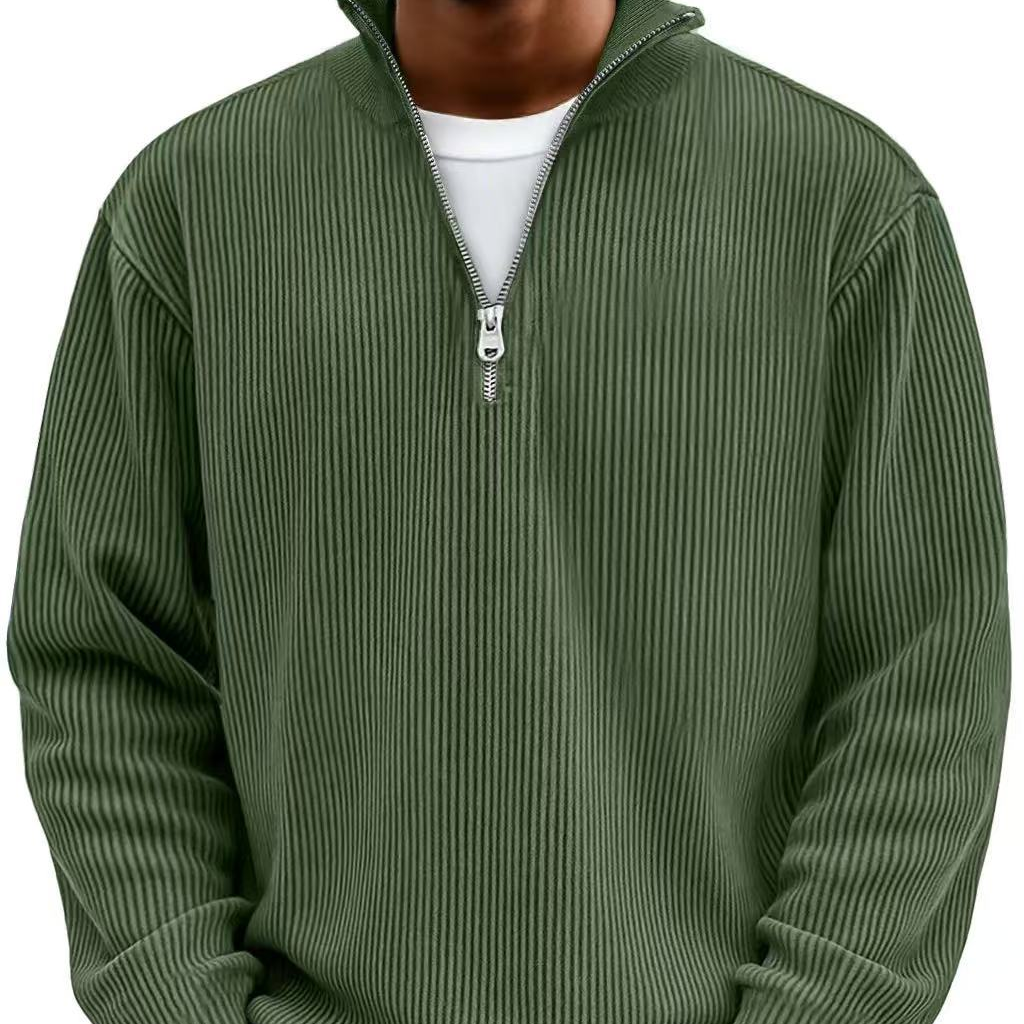 Herren Pullover Jonas – Halbreißverschluss, strukturiert elegant