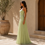 Damen Kleid Emma – Bardot mit Plisseerock elegant