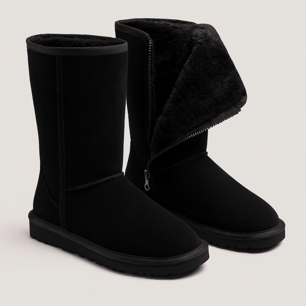 Damen Winterstiefel Sophie – Flauschfutter, Wildleder, Halbschaft