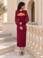 Damen Hochzeitskleid Elena – Elegant lang mit Langarm