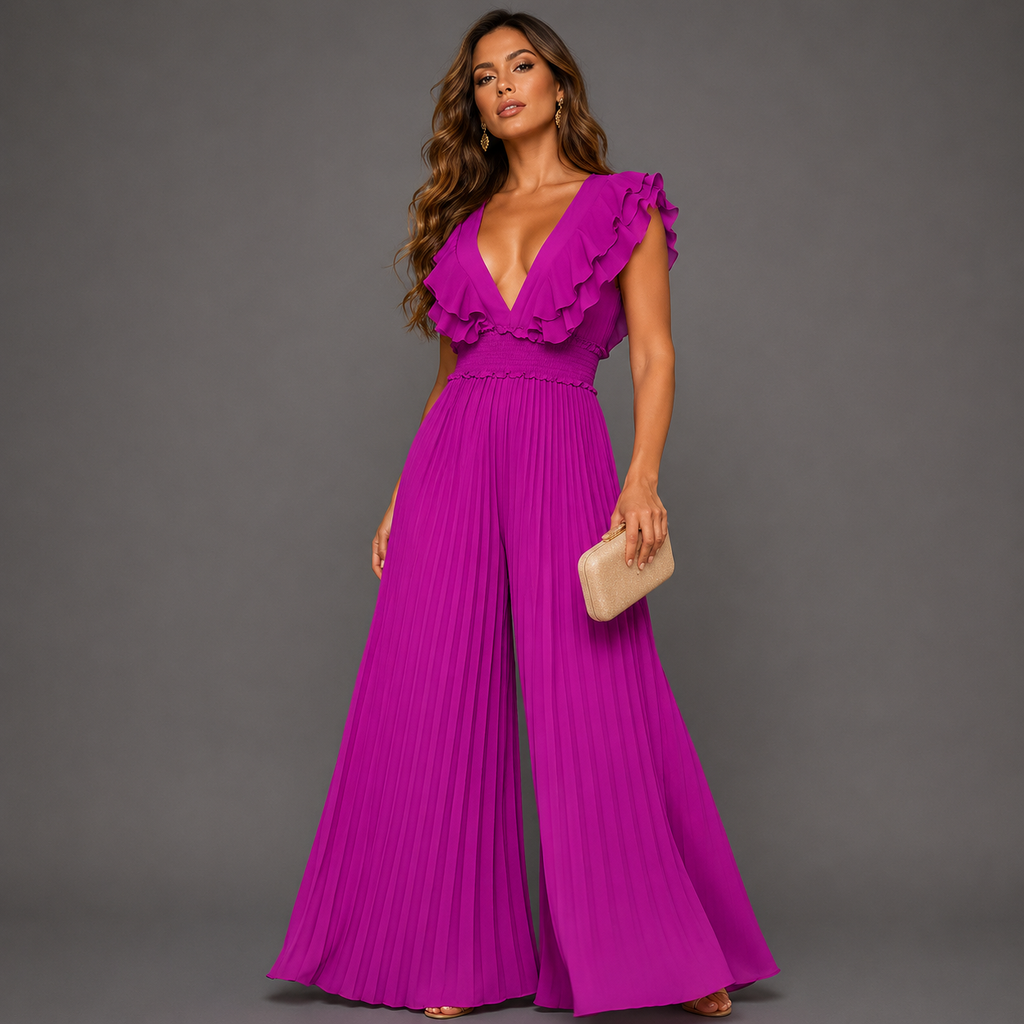 Damen Jumpsuit Emma – Eleganter Schnitt, fließend lang