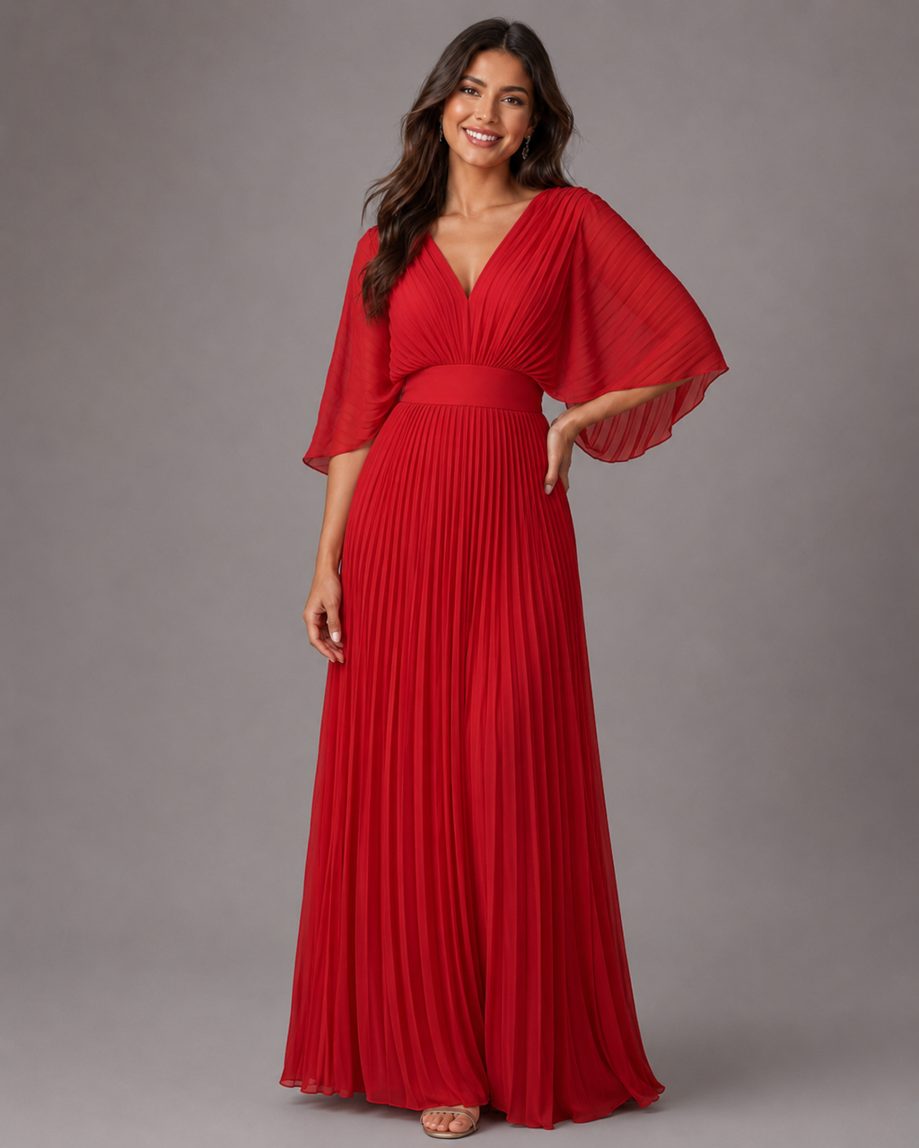 Damen Kleid Emma – Elegant, fließender Schnitt, Hochzeitsanlass