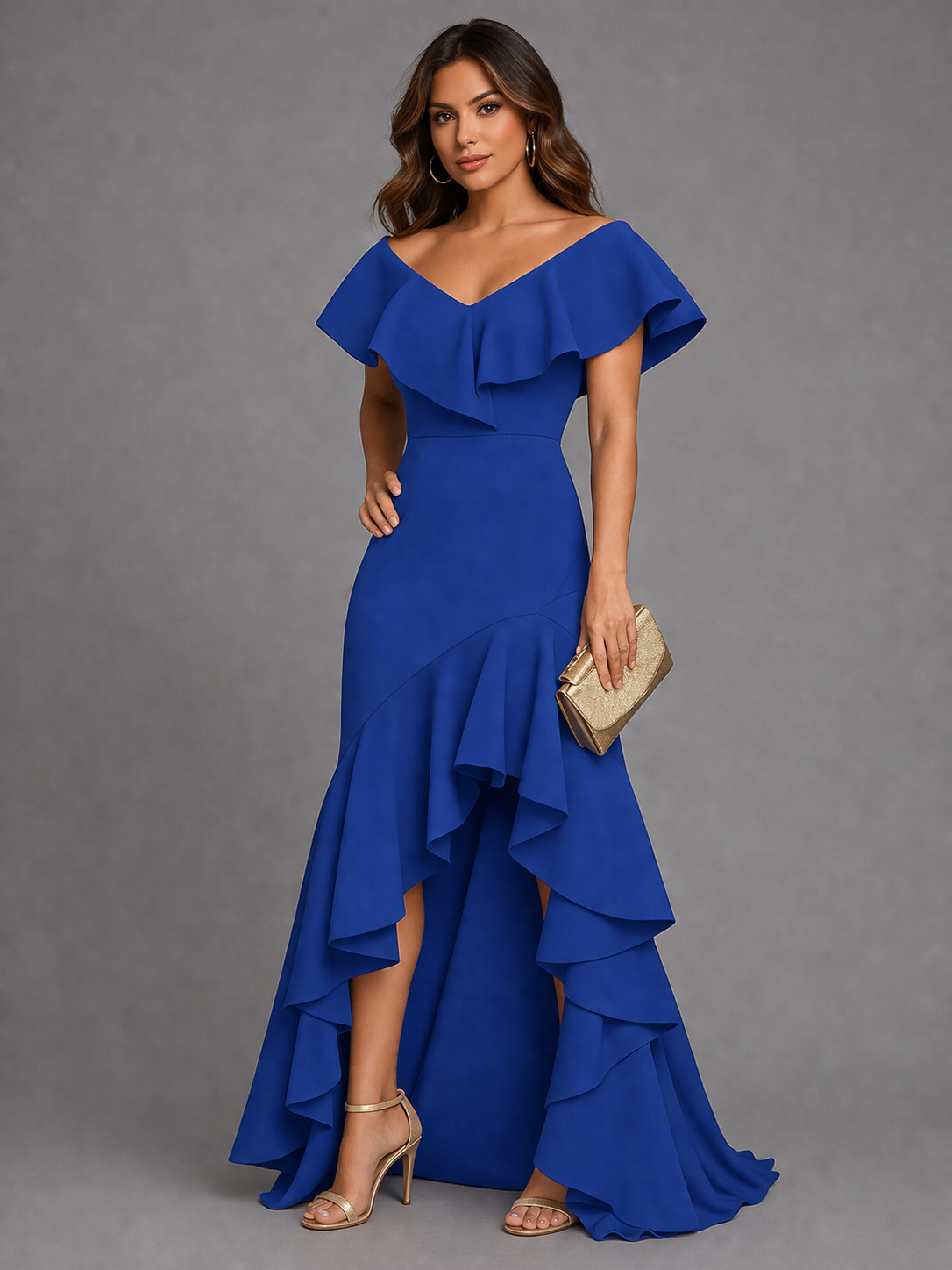 Damen Abendkleid Lina – Elegant & fließend, hochwertig