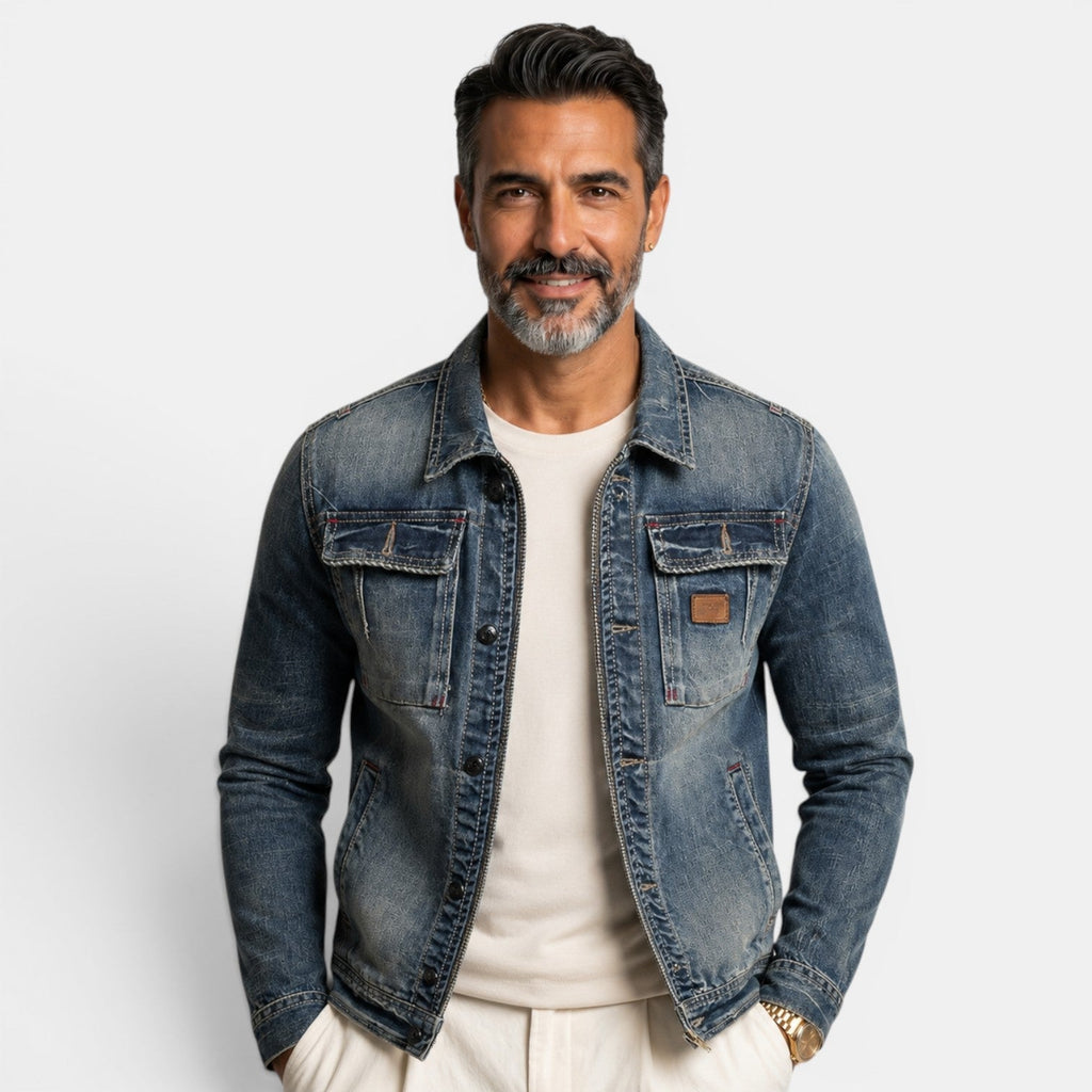 Chaqueta Vaquera para Hombre Casual de Denim