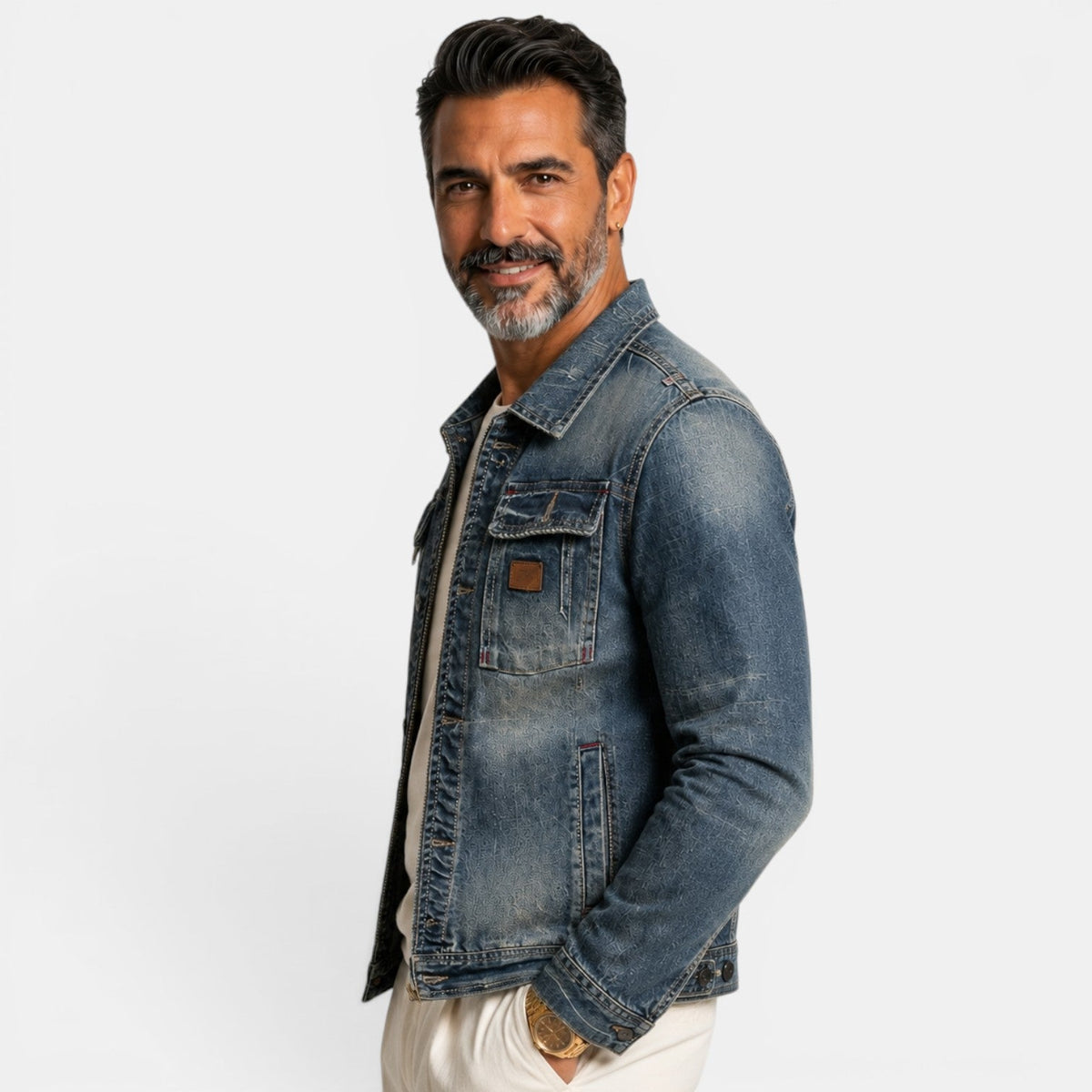 Chaqueta Vaquera para Hombre Casual de Denim