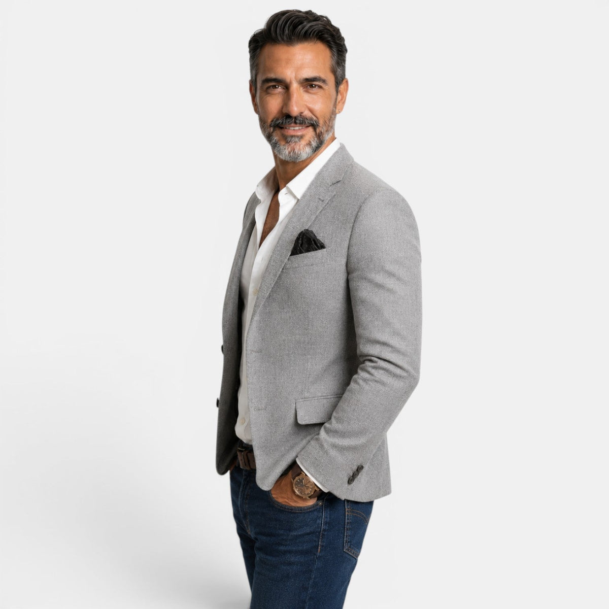 Chaqueta Blazer para Hombre Casual Estampada