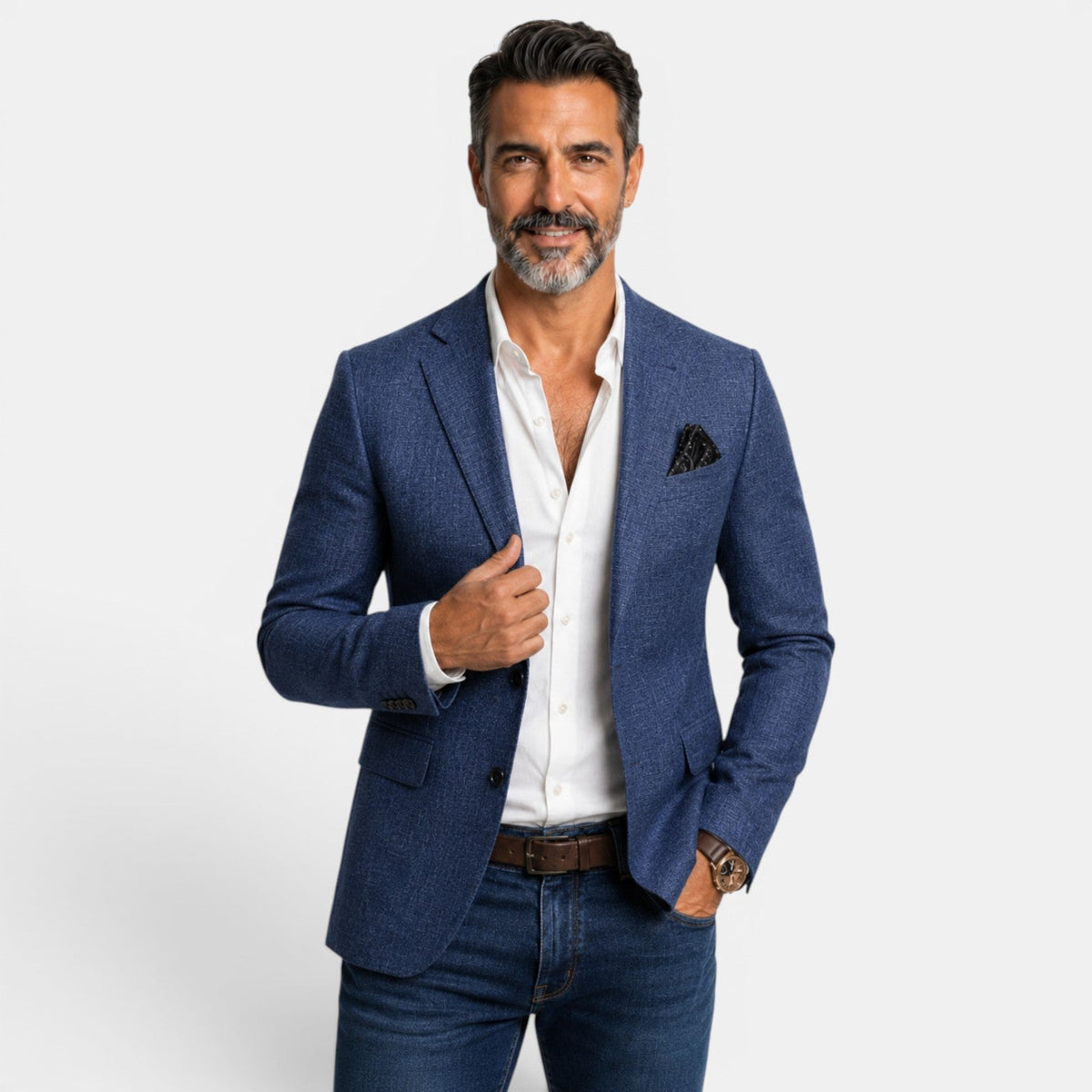 Chaqueta Blazer para Hombre Casual Estampada