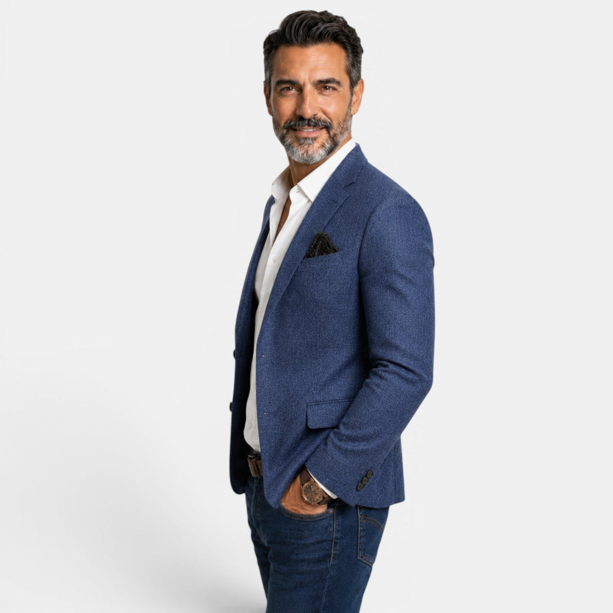 Chaqueta Blazer para Hombre Casual Estampada