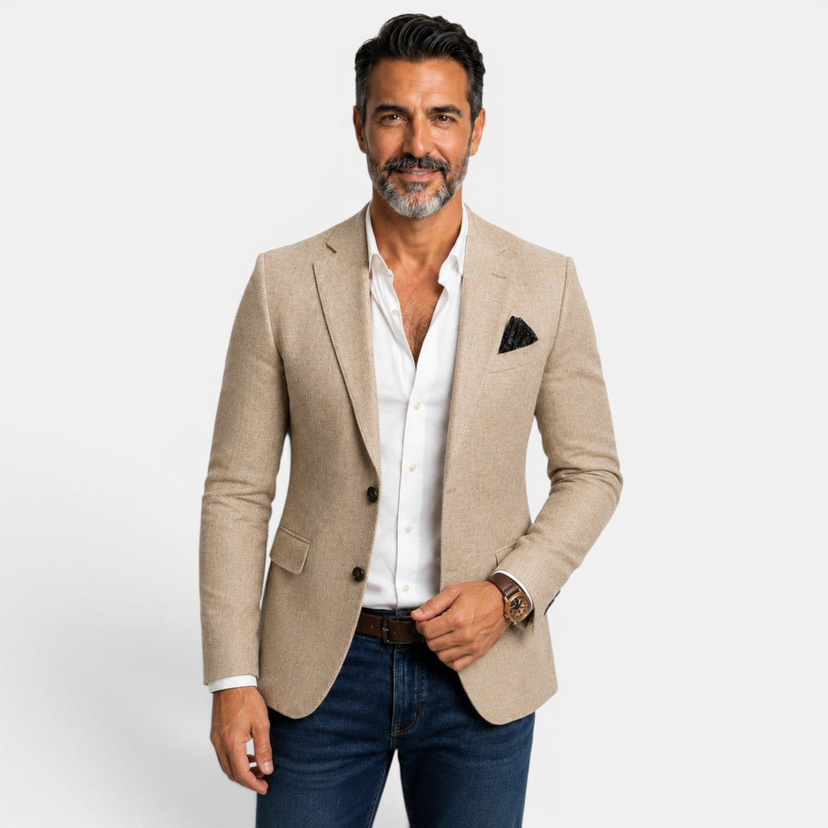 Chaqueta Blazer para Hombre Casual Estampada