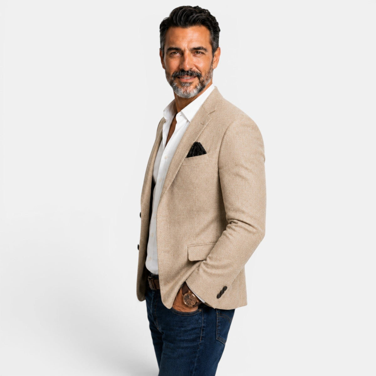Chaqueta Blazer para Hombre Casual Estampada