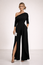 Damen Jumpsuit Emma – Elegant asymmetrisch, Premium Material
