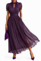 Damen Langes Chiffonkleid Sophia – Elegant, komfortabel