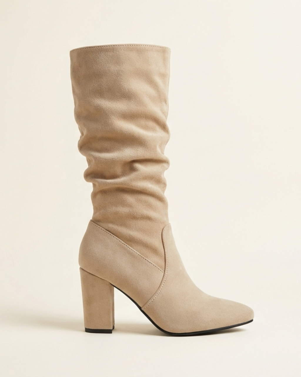 Damen Stiefel Elena – Hochschaft mit Absatz, Wildleder